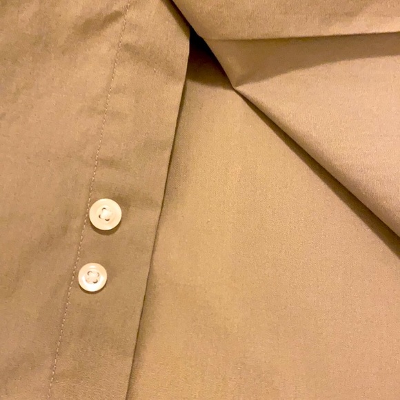 Alexander Julian Men’s Long Sleeve Button Down Dress Shirt L 16-16 1/2 Tan - Picture 7 of 11